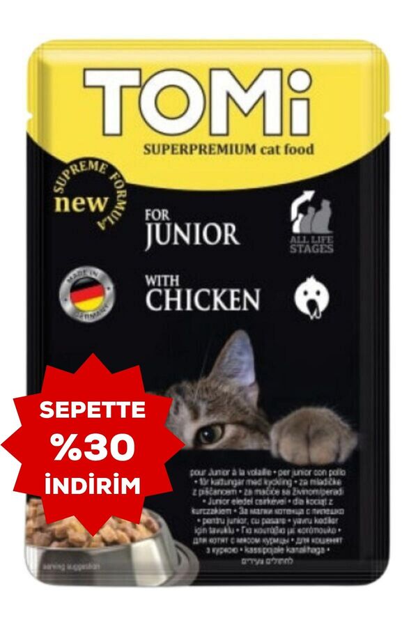Tomi Kümes Hayvanlı Pouch Yavru Kedi Konservesi 100gr