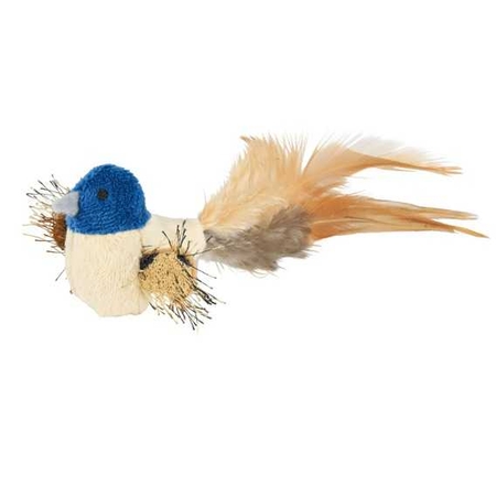 TRIXIE - Trixie Kedi Oyuncağı Peluş Kuş Tüy Kuyruklu 8cm