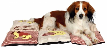 Trixie Köpek Yastığı ve Yatağı 80x55cm Kırmızı/Bej - Thumbnail