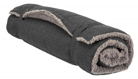 Trixie Köpek Yatağı Katlanabilir İnce 120x80cm Koyu Gri-Açık Gri - Thumbnail