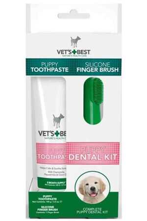 VETS BEST - Vet's Best Yavru Köpekler İçin Ağız Ve Diş Bakım Seti