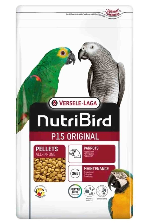 Versele Laga Nutribird P15 Original Papağan Pelet Yemi 1kg