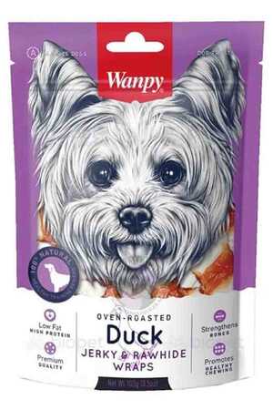 Wanpy Deri Üzerine Ördek Sarılı Köpek Ödülü 100gr - Thumbnail