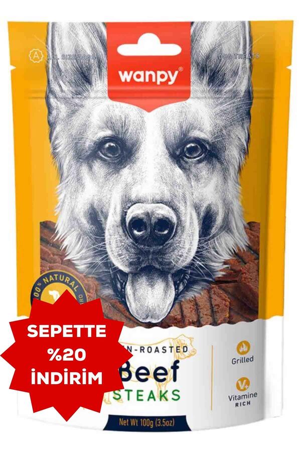 Wanpy Izgara Dana Biftek Köpek Ödülü 100gr