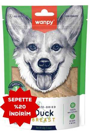 Wanpy Dondurularak Kurutulmuş Ördek Göğsü Köpek Ödülü 40g - Thumbnail