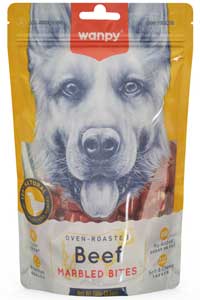 Wanpy Marbled Biftek Et Parçalı Köpek Ödül Maması 100gr - Thumbnail