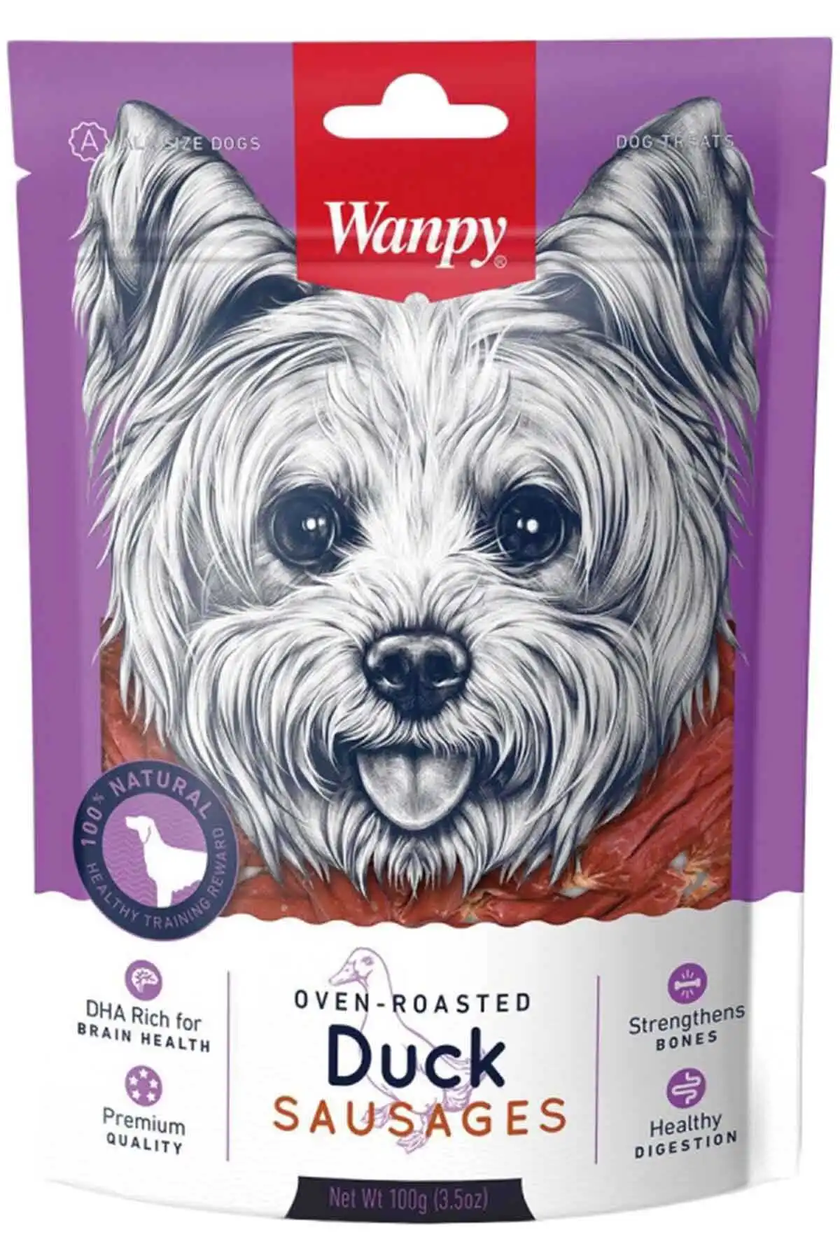 WANPY - Wanpy Ördek Etli Sosis Köpek Ödülü 100gr