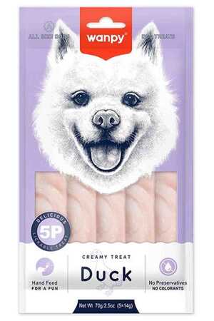 Wanpy Ördekli Krema Köpek Ödülü 5x14gr - Thumbnail