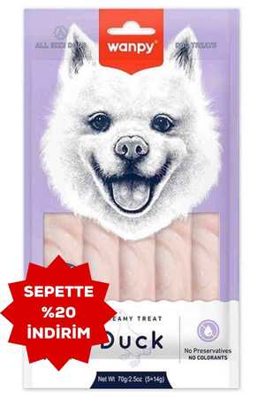 Wanpy Ördekli Krema Köpek Ödülü 5x14gr - Thumbnail