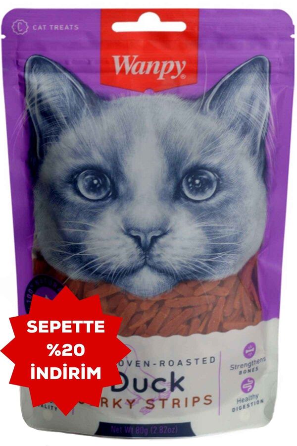 Wanpy Oven Roasted Ördekli Yüksek Proteinli Kedi Ödülü Maması 80gr