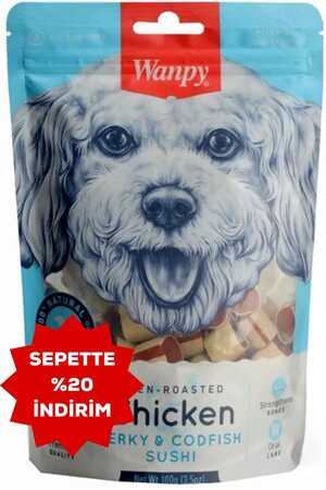 Wanpy Tavuk ve Morina Balıklı Köpek Ödülü 100gr - Thumbnail