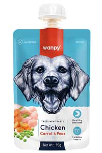 WANPY - Wanpy Tavuk ve Havuçlu Taze Ezme Köpek Ödül Maması 90gr