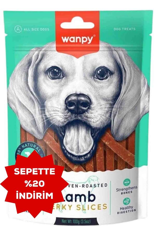 Wanpy Yumuşak Kuzu Eti Dilimleri Köpek Ödülü 100gr