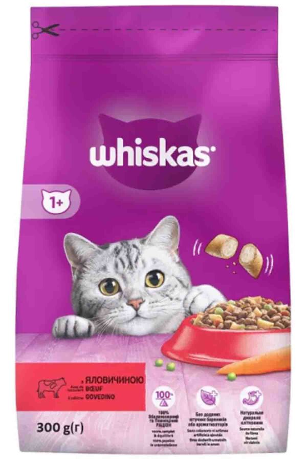 Whiskas Biftekli ve Havuçlu Yetişkin Kedi Maması 300gr