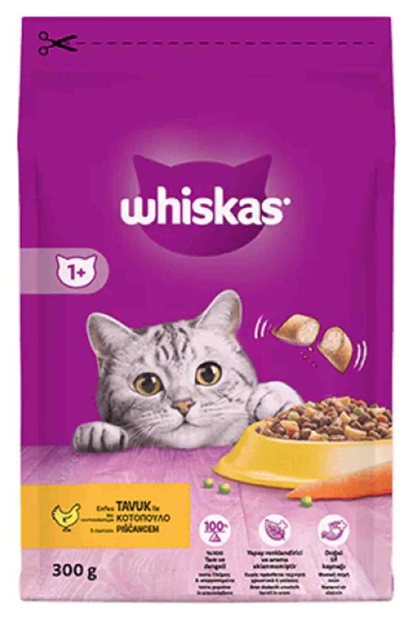 Whiskas Tavuklu ve Sebzeli Yetişkin Kedi Maması 300gr