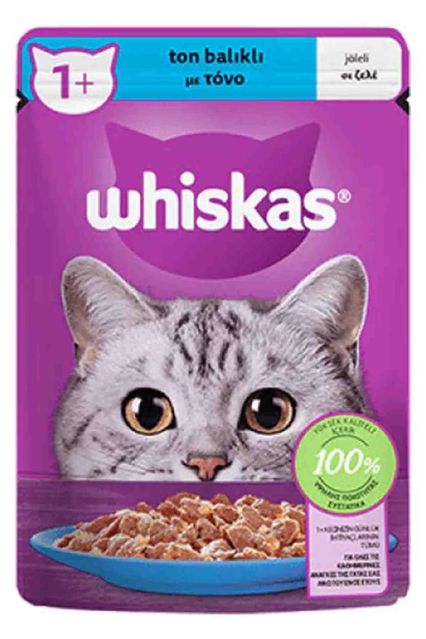 Whiskas Ton Balıklı Jöleli Yetişkin Kedi Konservesi 85gr