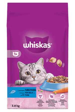 WHISKAS - Whiskas Ton Balıklı ve Sebzeli Yetişkin Kedi Maması 3,8kg