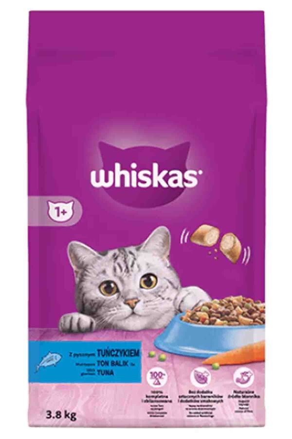 Whiskas Ton Balıklı ve Sebzeli Yetişkin Kedi Maması 3,8kg