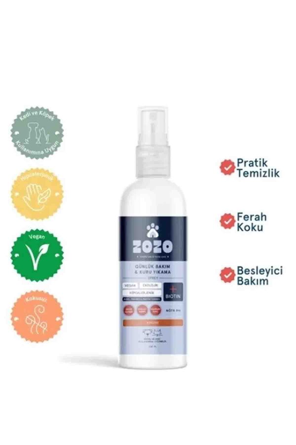 Zozo Hipoalerjenik Ve Kokusuz Günlük Bakım& Kuru Yıkama Spreyi 150ml