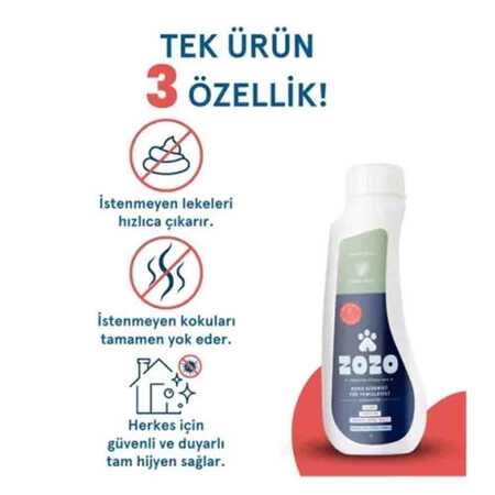 Zozo Organik Sirke Bazlı Hipoalerjenik Konsantre Koku Giderici ve Yer Temizleyici 1000ml - Thumbnail